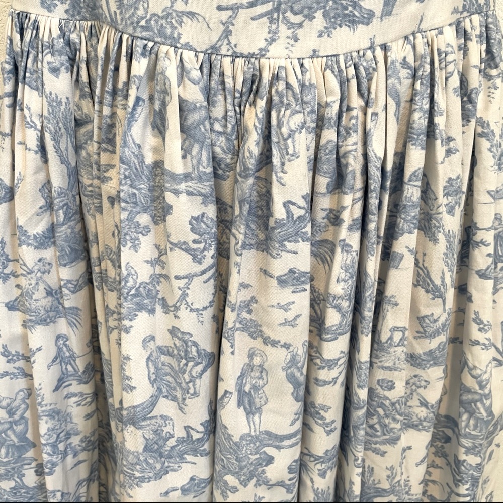50s Bernie Dexter “Paris” Toile Swing Sundress S - Picture 8 of 12